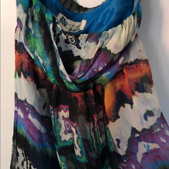 C. Lace multicolor formal dress - Picture 4 of 6